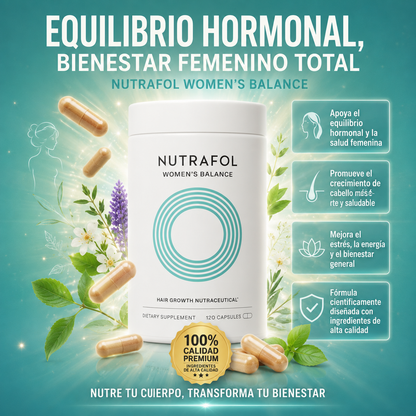 Nutrafol Balance™️ – Suplemento para el Equilibrio Hormonal y un Cabello Más Fuerte, Denso y Saludable ✅