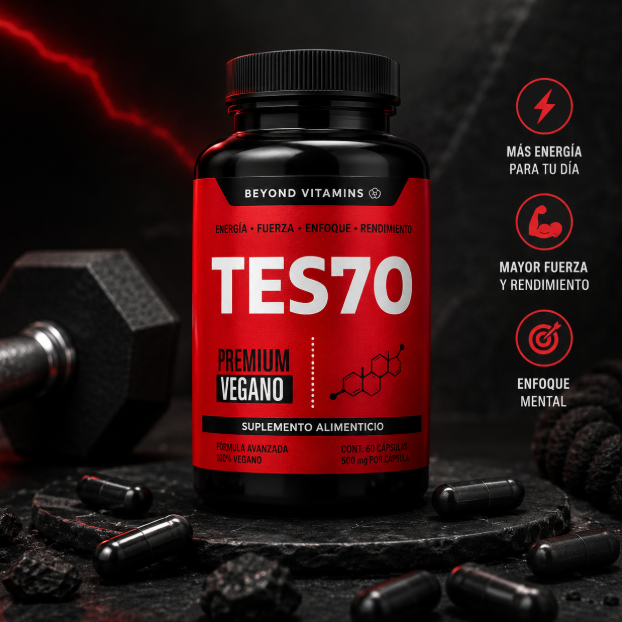 TES70™️ – Complejo Natural para Energía, Fuerza y Vitalidad Masculina ✅