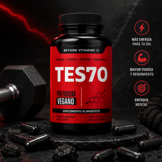 TES70™️ – Complejo Natural para Energía, Fuerza y Vitalidad Masculina ✅